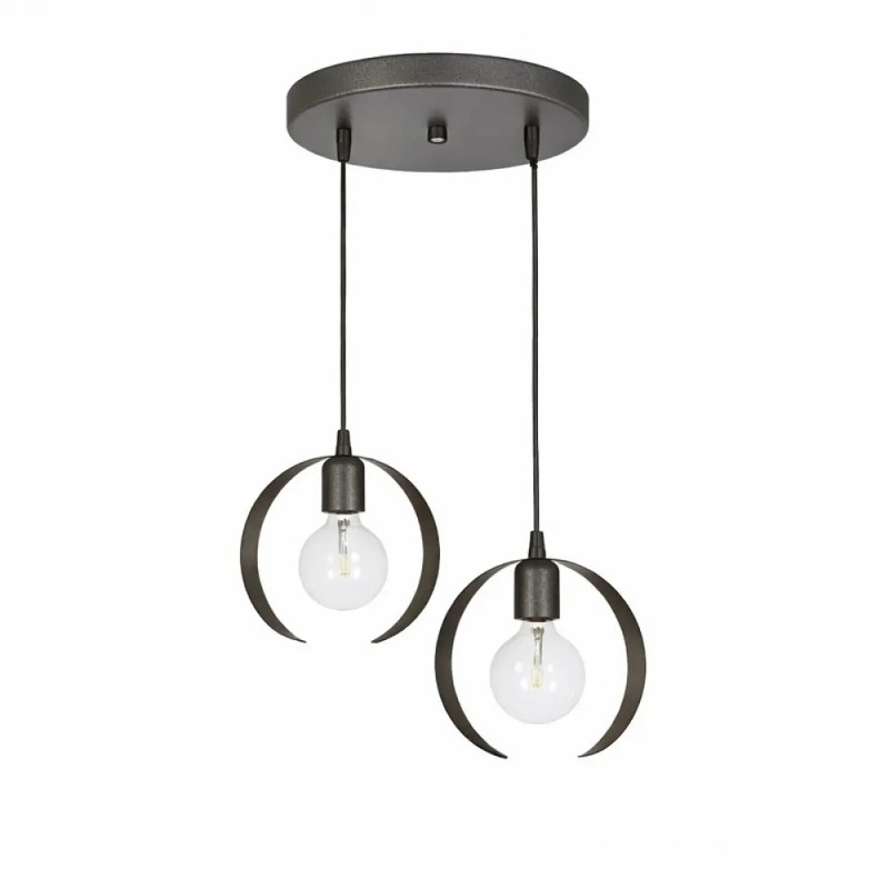 NG Lighting Κρεμαστό Φωτιστικό Οροφής Χειροποίητο Μεταλλικό Μολυβί Δίφωτο Ε27 30x80cm 2024100